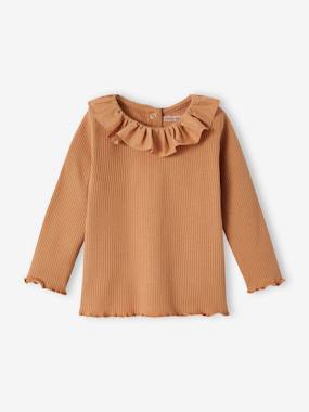 Baby-Wide Neck Rib Knit Top for Babies