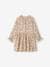 Floral Cotton Gauze Dress for Girls printed beige - vertbaudet enfant 