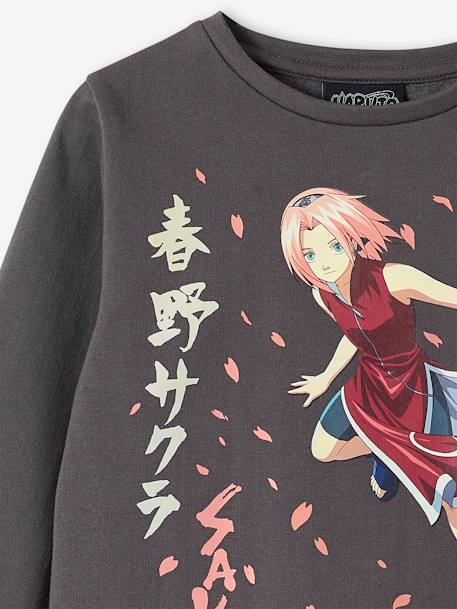 Naruto® Sakura Sweatshirt for Girls grey - vertbaudet enfant 