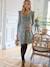 Robe courte en maille grossesse et allaitement NOIR FONCE UNI+ROUGE MOYEN UNI+vert sapin - vertbaudet enfant 