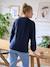 Fleece Sweatshirt, Maternity & Nursing Special navy blue - vertbaudet enfant 