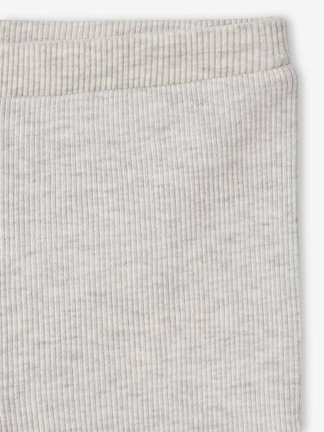 Basics Leggings in Rib Knit for Babies marl beige+rose - vertbaudet enfant 