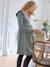Robe courte en maille grossesse et allaitement NOIR FONCE UNI+ROUGE MOYEN UNI+vert sapin - vertbaudet enfant 