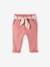 Trousers with Fabric Belt for Babies old rose - vertbaudet enfant 
