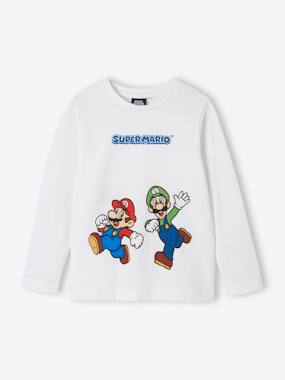 Long Sleeve Mario & Luigi® Top for Boys  - vertbaudet enfant