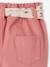 Trousers with Fabric Belt for Babies old rose - vertbaudet enfant 