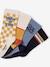 Pack of 4 Pairs of 'Vintage' Socks for Boys turquoise - vertbaudet enfant 
