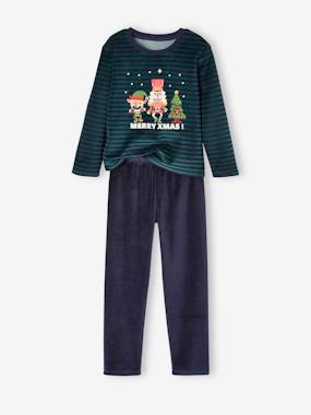 -Christmas Velour Pyjamas for Boys
