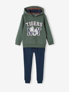 Boys-Outfits-Sports Combo in Fleece, Hoodie + Joggers, for Boys