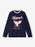 Harry Potter® Long Sleeve Top with Voile Collar for Girls navy blue - vertbaudet enfant 
