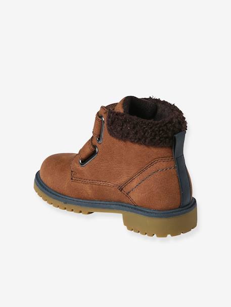 Hook&Loop Boots for Children, Designed for Autonomy camel - vertbaudet enfant 