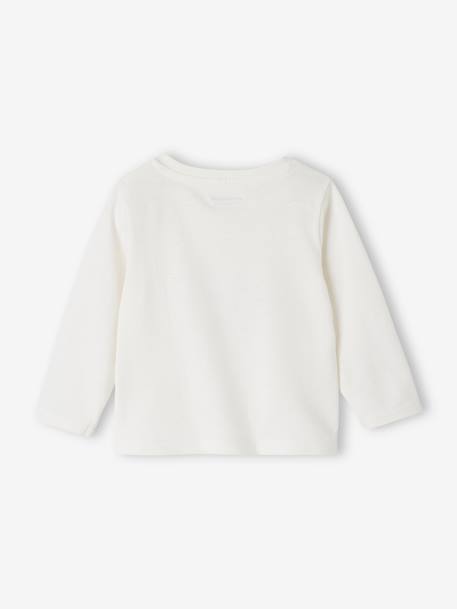 Lot de 2 tee-shirts bébé manches longues écru - vertbaudet enfant 