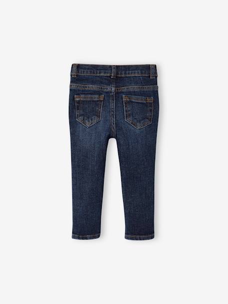 Jean bébé coupe droite denim bleached+denim brut - vertbaudet enfant 