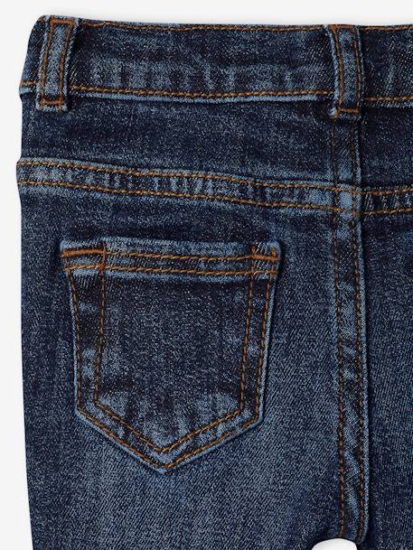 Jean bébé coupe droite denim bleached+denim brut - vertbaudet enfant 