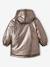 Parka à capuche réversible effet métallisé ou doudoune fille argent - vertbaudet enfant 
