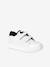 Baskets en cuir enfant blanc+marine - vertbaudet enfant 