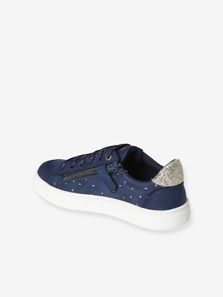 Printed Trainers with Laces & Zips for Girls printed blue - vertbaudet enfant 