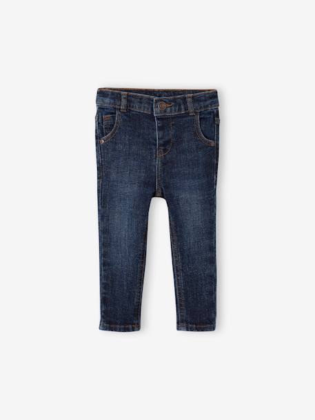 Jean bébé coupe droite denim bleached+denim brut - vertbaudet enfant 