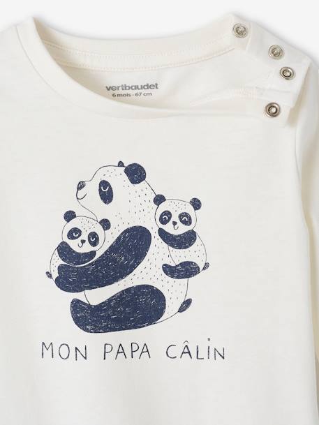 Lot de 2 tee-shirts bébé manches longues écru - vertbaudet enfant 