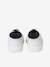 Baskets en cuir enfant blanc+marine - vertbaudet enfant 