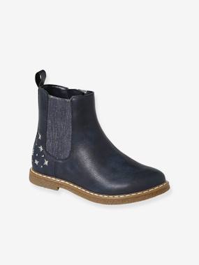 Boots with Zip & Elastic for Girls, Designed for Autonomy  - vertbaudet enfant