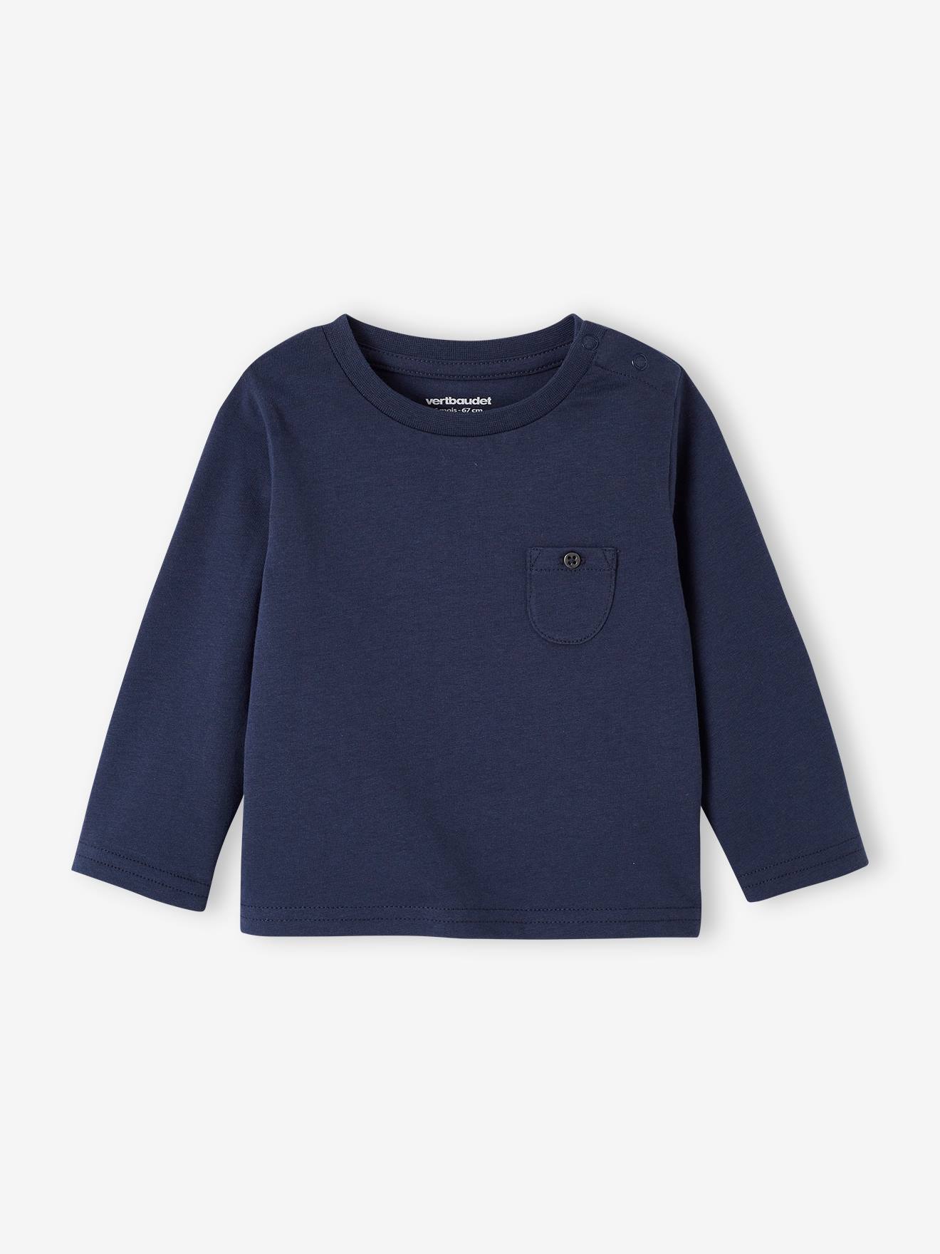 Ensemble Bébé Fille 2 Pièces - T-shirt Pull-over + Pantalon/jupe - Manches Longues, Couleurs Unies - Taille Asiatique, Coton Doux - 4