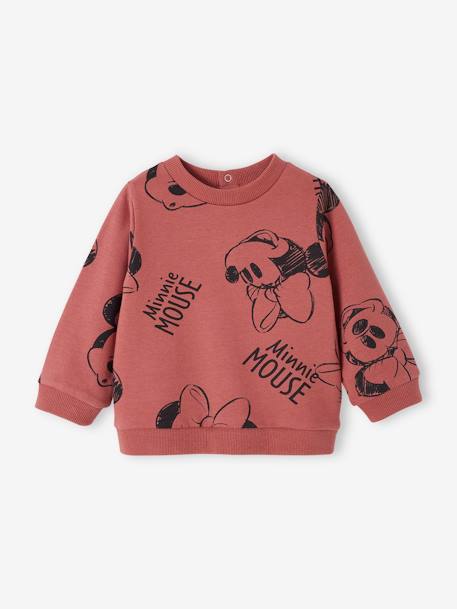 Sweatshirt for Babies, Minnie Mouse by Disney® old rose - vertbaudet enfant 
