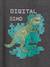 Digital Dino Top with Pixel Effect in Relief for Boys marl grey - vertbaudet enfant 