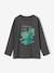 T-shirt digital dino effet pixel en relief garçon gris chiné - vertbaudet enfant 
