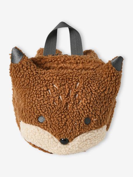 Fox Backpack in Sherpa, for Children ginger - vertbaudet enfant 