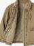 Quilted Jacket with Embroidery on the Back for Girls khaki - vertbaudet enfant 