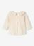 T-shirt bébé manches longues col claudine beige clair+vert d'eau - vertbaudet enfant 