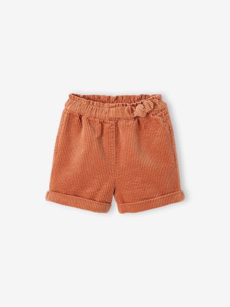 Corduroy Shorts for Babies rust - vertbaudet enfant 