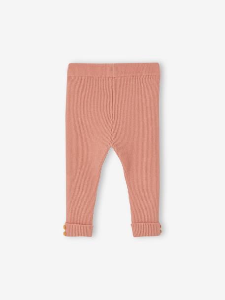 Fine Knit Leggings for Babies coral - vertbaudet enfant 