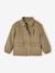 Quilted Jacket with Embroidery on the Back for Girls khaki - vertbaudet enfant 