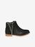 Boots enfant fille cuir zippées noir - vertbaudet enfant 