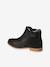 Boots enfant fille cuir zippées noir - vertbaudet enfant 
