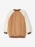 College-Style Dual Fabric Jacket, Bouclé Knit Letter, for Girls camel - vertbaudet enfant 
