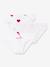 Lot de 3 culottes coeur en coton petite fille - blanc coeurs - vertbaudet enfant 