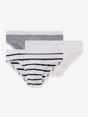 Boys-Underwear-Underpants & Boxers-Pack of 3 Briefs by Petit Bateau