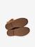 Boots enfant fille cuir à pompon zippées camel+rose - vertbaudet enfant 
