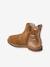 Leather Boots for Girls, Designed for Autonomy camel - vertbaudet enfant 