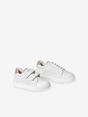 Shoes-Girls Footwear-Leather Trainers for Children