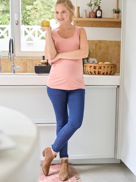 Skinny maternity jeans black+brut denim+stone - vertbaudet enfant 