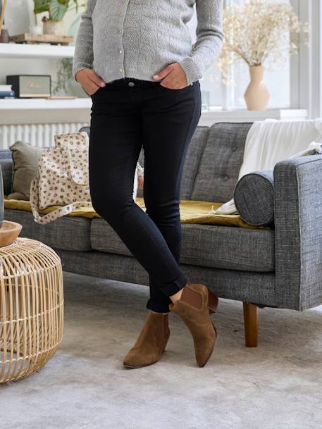 Skinny maternity jeans black+brut denim+stone - vertbaudet enfant 