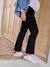 Pantalon de grossesse cigarette bandeau sans couture gris+noir - vertbaudet enfant 