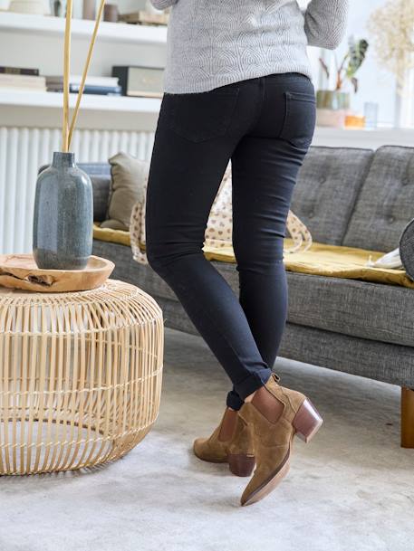 Skinny maternity jeans black+brut denim+stone - vertbaudet enfant 