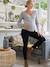 Skinny maternity jeans black+brut denim+stone - vertbaudet enfant 