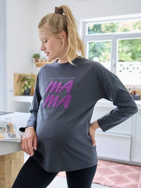Top with Message for Maternity anthracite - vertbaudet enfant 
