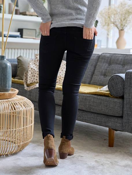 Skinny maternity jeans black+brut denim+stone - vertbaudet enfant 
